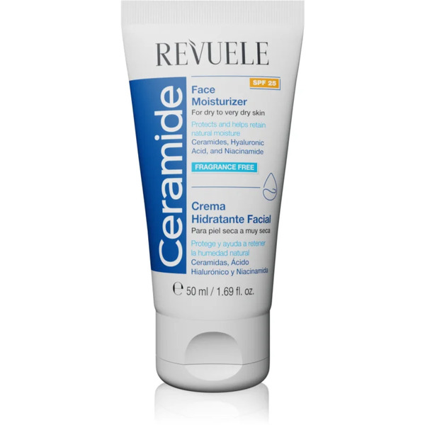  Revuele Ceramide Face Moisturizer Spf 25 Ochronny Krem Na Dzień Do Skóry Suchej I Bardzo Suchej Spf 25 50 Ml 
