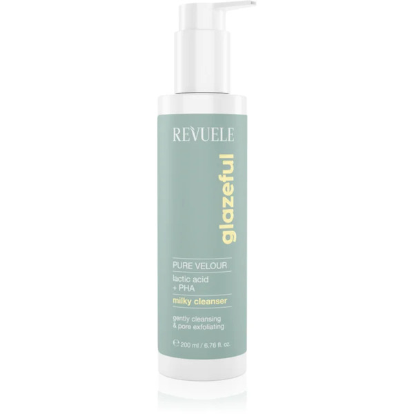  Revuele Glazeful Milky Cleanser Pure Velour Delikatne Mleczko Oczyszczające Z Efektem Złuszczającym 200 Ml 
