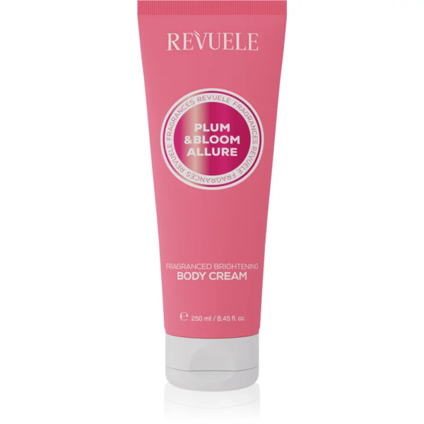  Revuele Plum & Bloom Allure Fragranced Brightening Body Cream Rozświetlający Krem Do Ciała O Działaniu Nawilżającym Dla Kobiet 250 Ml 