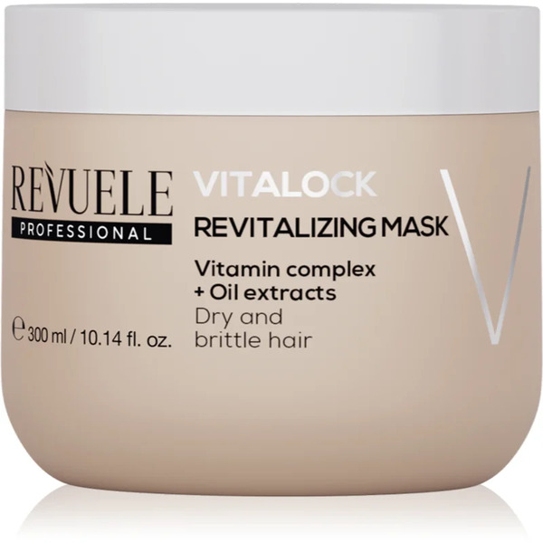  Revuele Professional Vitalock Revitalizing Maseczka Rewitalizująca Do Włosów Suchych I łamliwych 300 Ml 