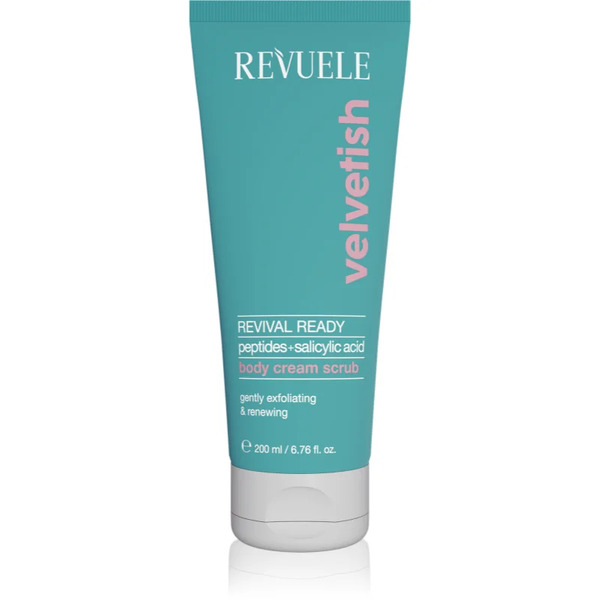  Revuele Velvetish Revival Ready Body Cream Scrub Delikatny Peeling Do Ciała O Działaniu Rewitalizującym 200 Ml 