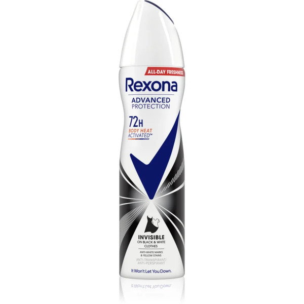  Rexona Advanced Protection Invisible Antyperspirant W Sprayu Przeciwko Białym I żółtym śladom 150 Ml 