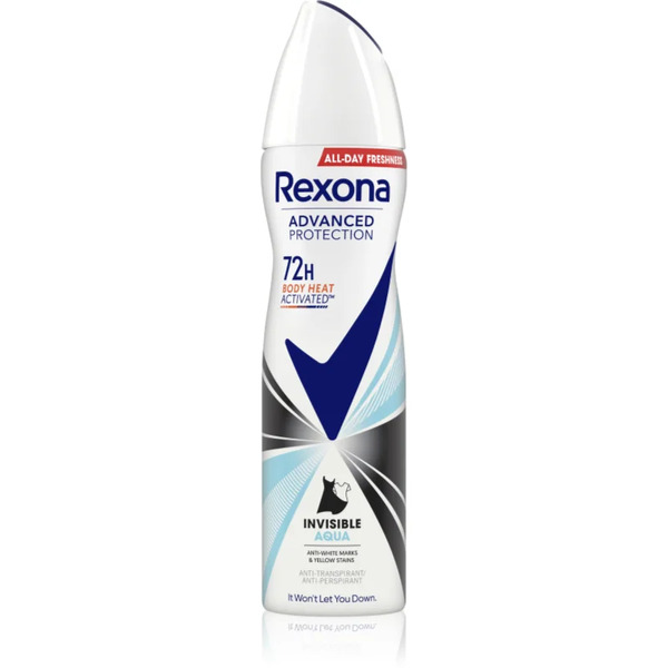  Rexona Advanced Protection Invisible Aqua Antyperspirant W Sprayu Przeciwko Białym I żółtym śladom Aqua 150 Ml 