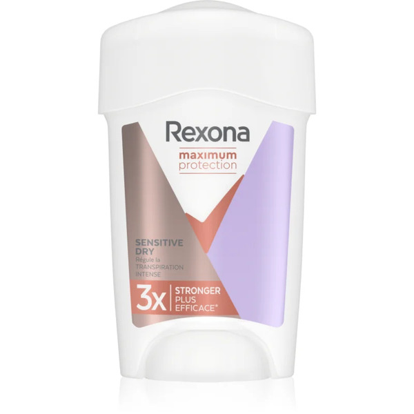  Rexona Maximum Protection Sensitive Dry Kremowy Antyperspirant Przeciw Nadmiernej Potliwości Sensitive Dry 45 Ml 