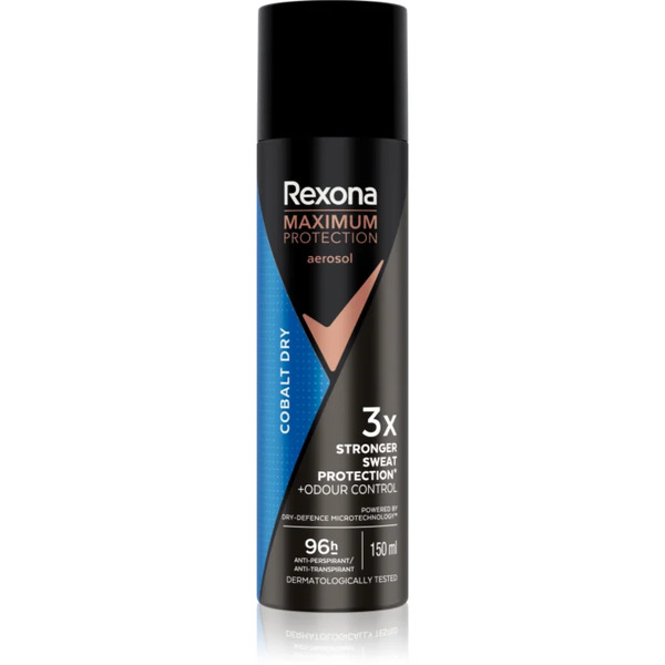  Rexona Men Maximum Protection Cobalt Dry Antyperspirant W Sprayu Przeciw Nadmiernej Potliwości 150 Ml 