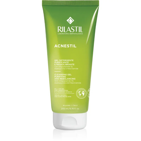  Rilastil Acnestil żel Oczyszczający Redukujący Sebum Do Skóry Tłustej Ze Skłonnością Do Trądziku 200 Ml 
