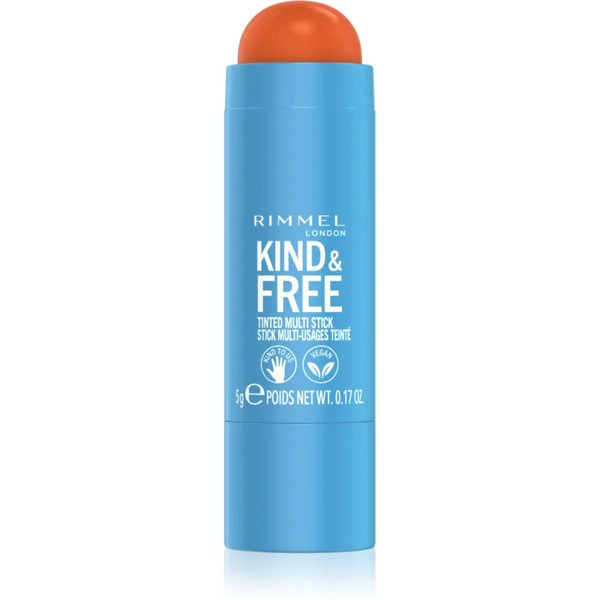  Rimmel Kind & Free Wielofunkcyjny Kosmetyk Do Makijażu Oczu, Ust I Twarzy Odcień 004 Tangerine Dream 5 G 