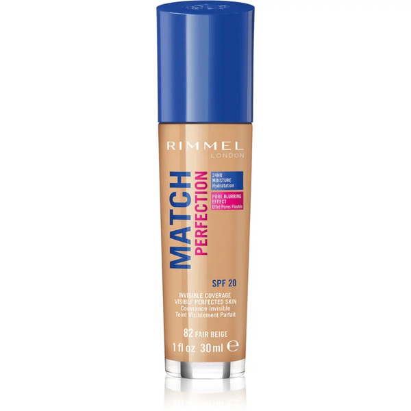 Rimmel Match Perfection Podkład W Płynie Spf 20 Odcień 082 Fair Beige 30 Ml 