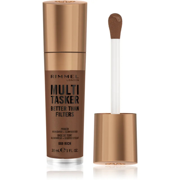  Rimmel Multi-tasker Better Than Filters Rozświetlająca Baza Do Ujednolicenia Kolorytu Skóry Odcień 008 Rich 30 Ml 