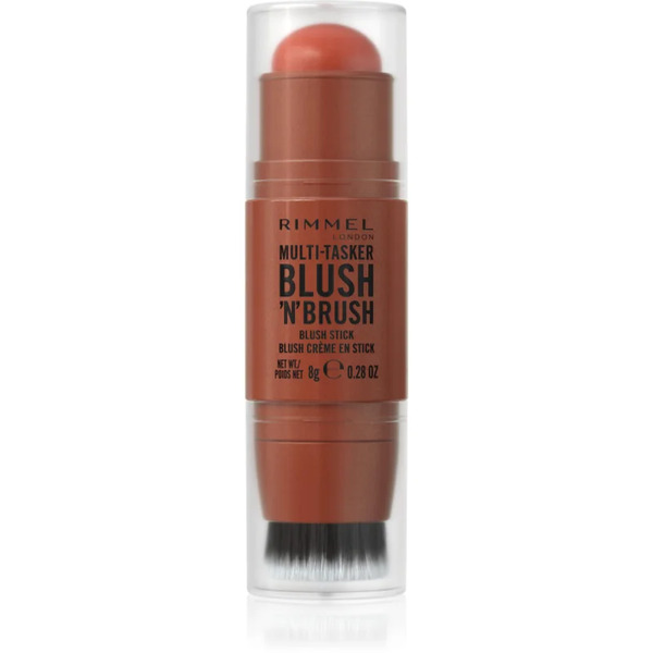  Rimmel Multi-tasker Blush'n'brush Róż Do Policzków W Sztyfcie Z Pędzelkiem Odcień 300 Nearly Suede 8 G 
