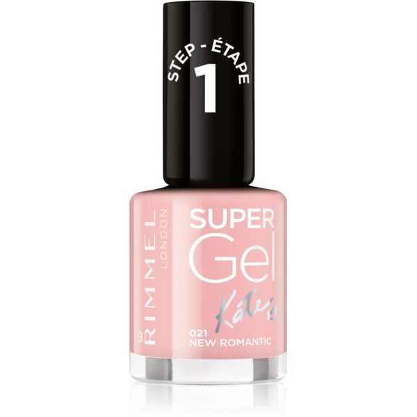  Rimmel Super Gel By Kate Hybrydowy Lakier Do Paznokci Bez Użycia Lampy Uv/led Odcień 021 New Romantic 12 Ml 
