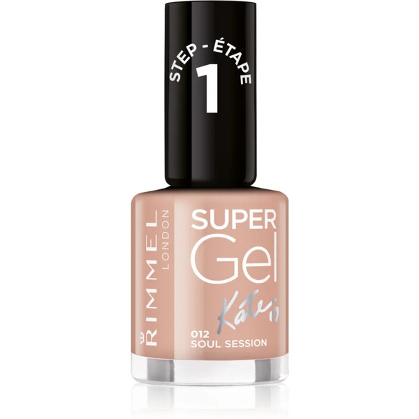  Rimmel Super Gel By Kate Hybrydowy Lakier Do Paznokci Bez Użycia Lampy Uv/led Odcień 012 Soul Session 12 Ml 