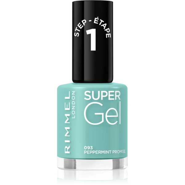  Rimmel Super Gel Hybrydowy Lakier Do Paznokci Bez Użycia Lampy Uv/led Odcień 093 Peppermint Promise 12 Ml 