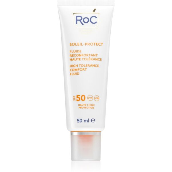  Roc Soleil Protect High Tolerance Comfort Fluid Fluid Do Opalania Twarzy Spf 50 50 Ml 