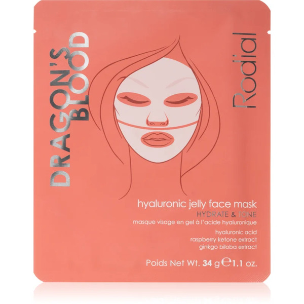 Rodial Dragon's Blood Hyaluronic Jelly Face Mask Maska Hydrożelowa O Intensywnym Działaniu Z Kwasem Hialuronowym 34 G 