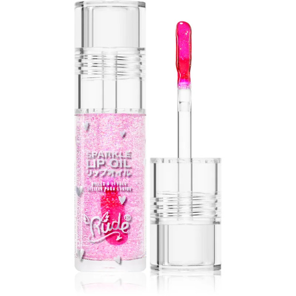  Rude Cosmetics Manga Collection Sparkle Lip Oil Tonujący Olejek Do Ust O Działaniu Nawilżającym Odcień Mint 4 G 