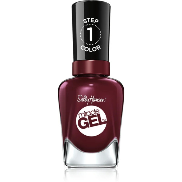  Sally Hansen Miracle Gel™ Hybrydowy Lakier Do Paznokci Bez Użycia Lampy Uv/led Odcień 480 Wine Stock 14,7 Ml 