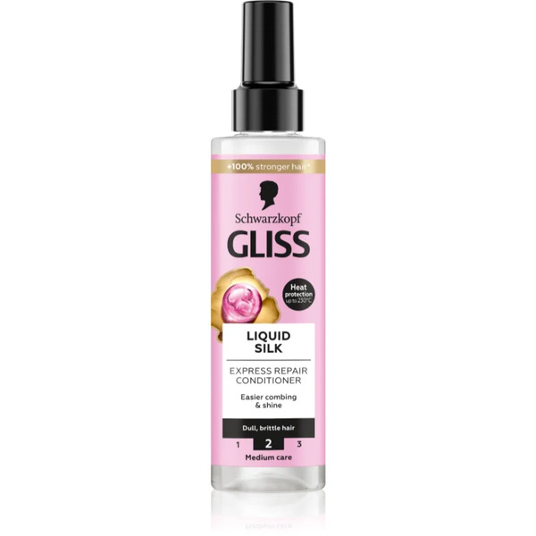  Schwarzkopf Gliss Liquid Silk Odżywka Bez Spłukiwania Do Wzmocnienia Włosów I Nadania Im Większego Połysku 200 Ml 