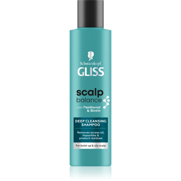  Schwarzkopf Gliss Scalp Balance Głęboko Oczyszczający Szampon Do Przetłuszczającej Się Skóry Głowy 200 Ml 