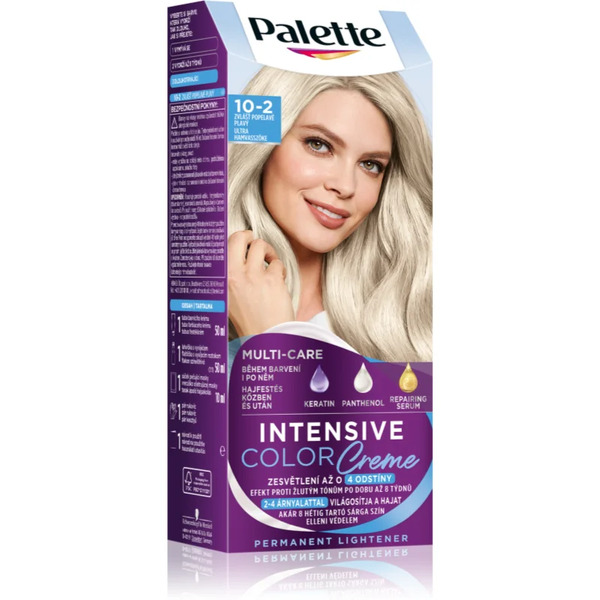  Schwarzkopf Palette Intensive Color Creme Trwała Farba Do Włosów Odcień 10-2 (a10) Ultra Ash Blonde 1 Szt. 