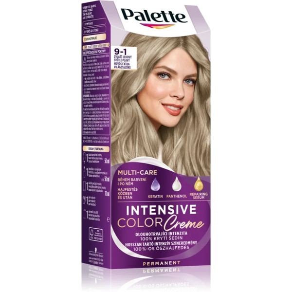  Schwarzkopf Palette Intensive Color Creme Trwała Farba Do Włosów Odcień 9-1 Cool Extra Light Blonde 1 Szt. 