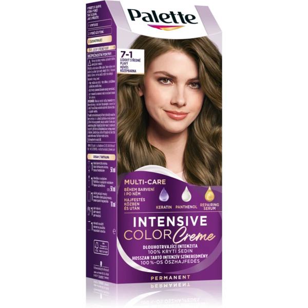  Schwarzkopf Palette Intensive Color Creme Trwała Farba Do Włosów Odcień 7-1 Cool Middle Blonde 1 Szt. 