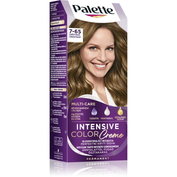  Schwarzkopf Palette Intensive Color Creme Trwała Farba Do Włosów Odcień 7-65 (lg5) Sparkling Nougat 1 Szt. 