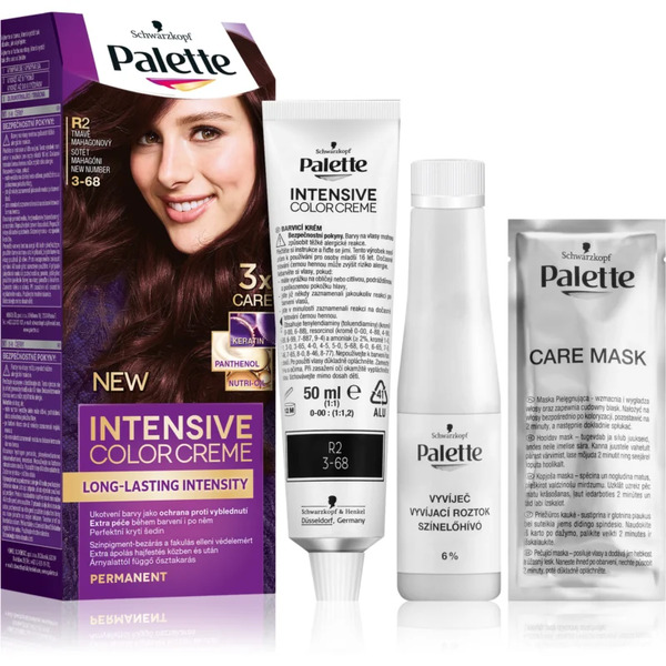 Schwarzkopf Palette Intensive Color Creme Trwała Farba Do Włosów Odcień 3-68 R2 Dark Mahogany 1 Szt. 