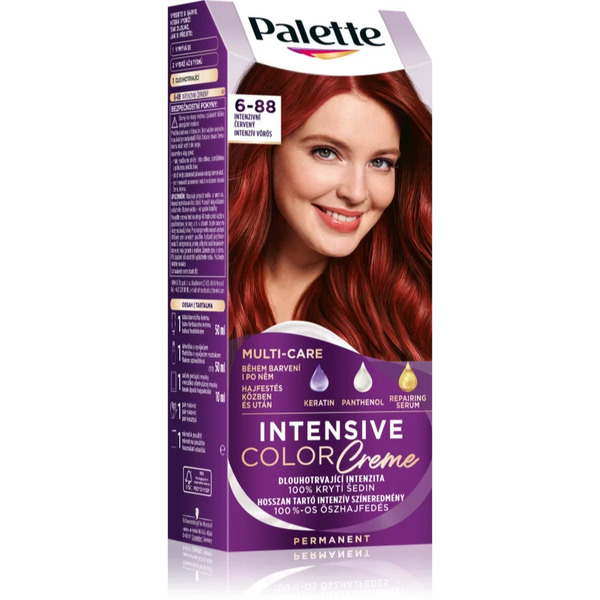  Schwarzkopf Palette Intensive Color Creme Trwała Farba Do Włosów Odcień 6-88 (ri5) Intensive Red 1 Szt. 