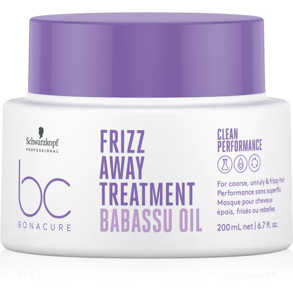  Schwarzkopf Professional Bc Bonacure Frizz Away Treatment Maseczka Do Włosów Nieposłusznych I Puszących Się 200 Ml 