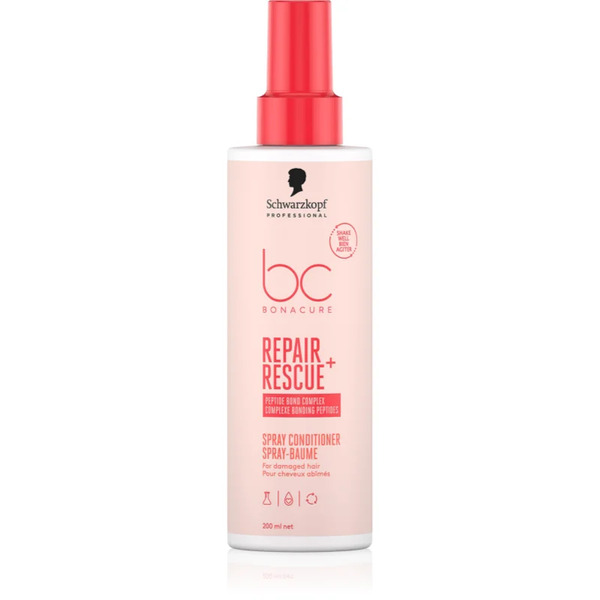  Schwarzkopf Professional Bc Bonacure Repair Rescue+ Odżywka Bez Spłukiwania Do Włosów Zniszczonych 200 Ml 