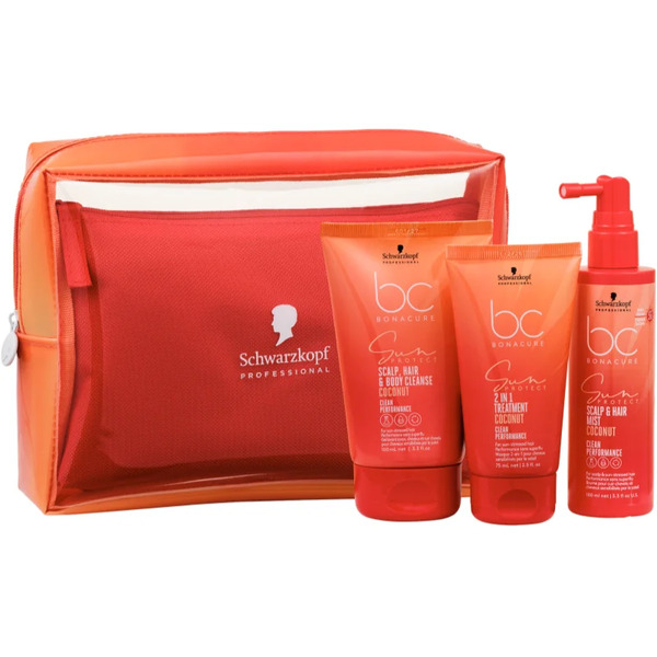  Schwarzkopf Professional Bc Bonacure Sun Protect Sun Bag Zestaw Podróżny Do Włosów Narażonych Na Szkodliwe Działanie Promieni Słonecznych 1 Szt. 
