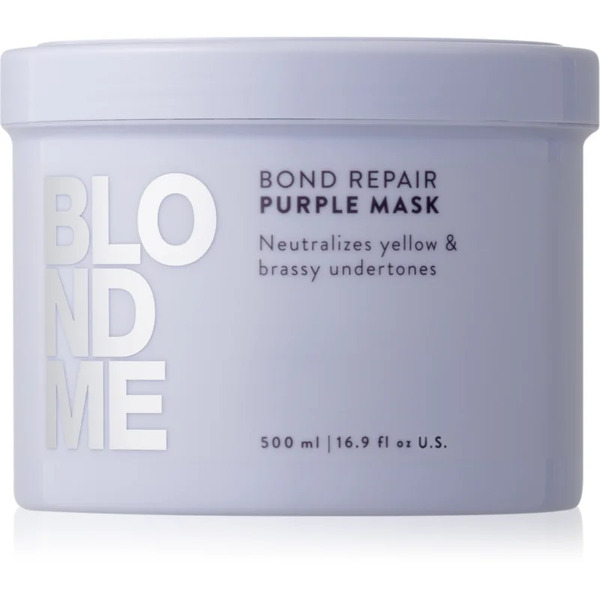  Schwarzkopf Professional Blondme Bond Repair Purple Mask Maska Do Włosów Neutralizująca żółtawe Odcienie 500 Ml 