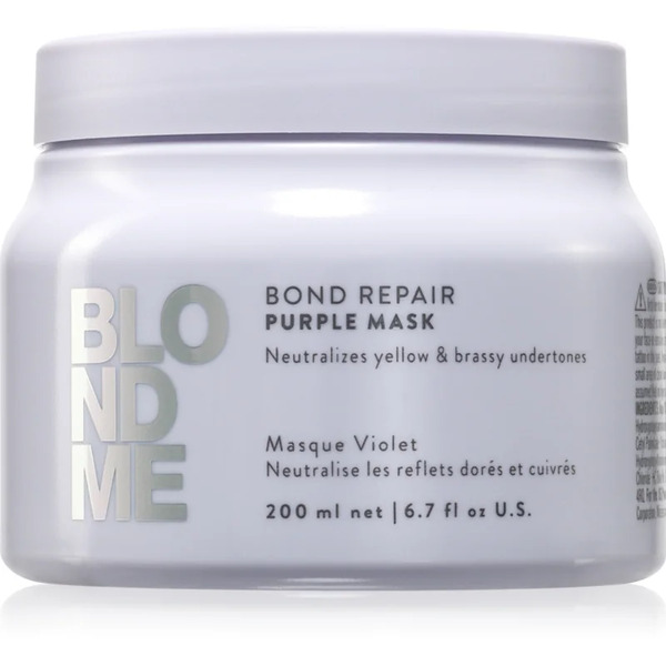  Schwarzkopf Professional Blondme Bond Repair Purple Mask Maska Do Włosów Neutralizująca żółtawe Odcienie 200 Ml 