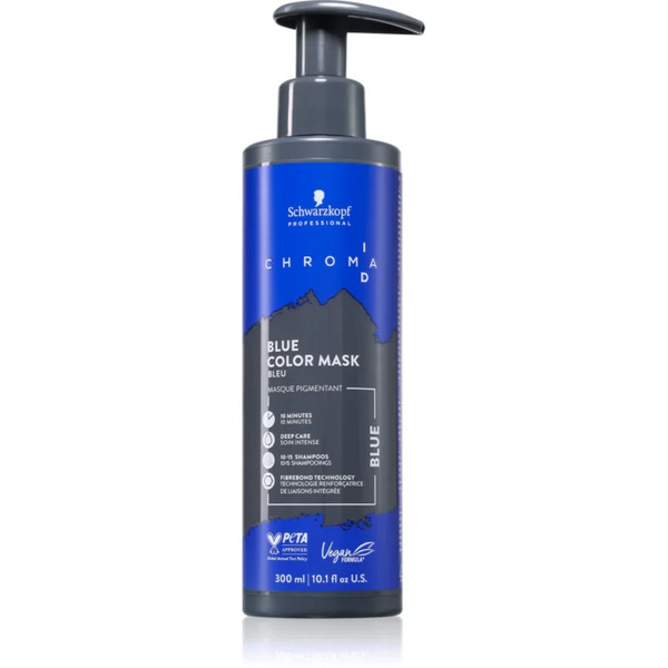  Schwarzkopf Professional Chroma Id Color Mask Maska Intensywnie Koloryzująca Do Włosów Odcień Blue 300 Ml 