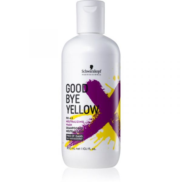  Schwarzkopf Professional Goodbye Yellow Szampon Neutralizujący żółte Odcienie Do Włosów Farbowanych I Po Balejażu 300 Ml 