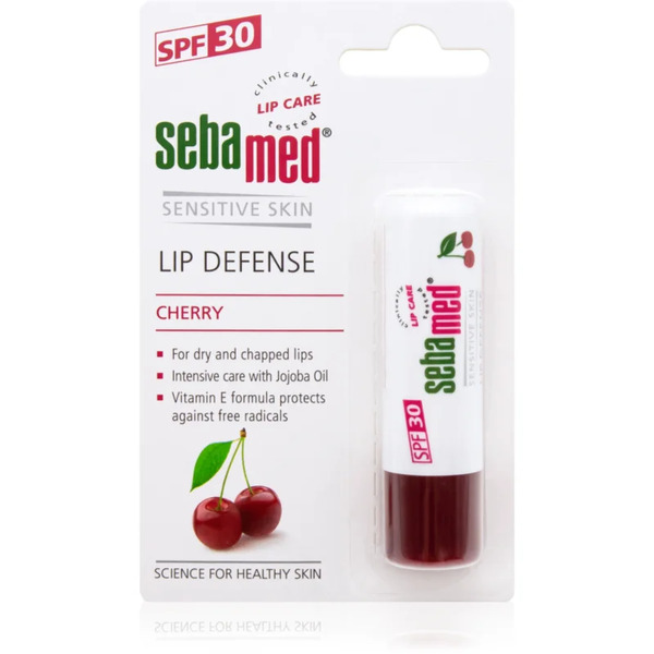  Sebamed Sensitive Skin Lip Defense Balsam Ochronny Do Ust Spf 30 Cherry 4.7 G 