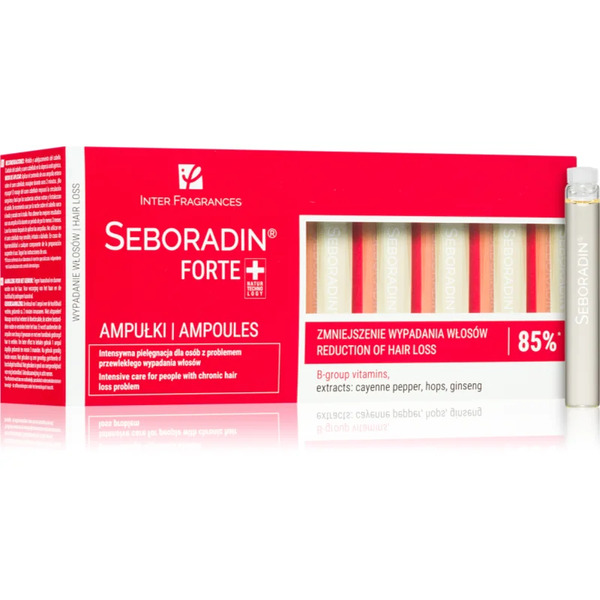  Seboradin Forte Ampułki Przeciw Wypadaniu Włosów 14x5.5 Ml 