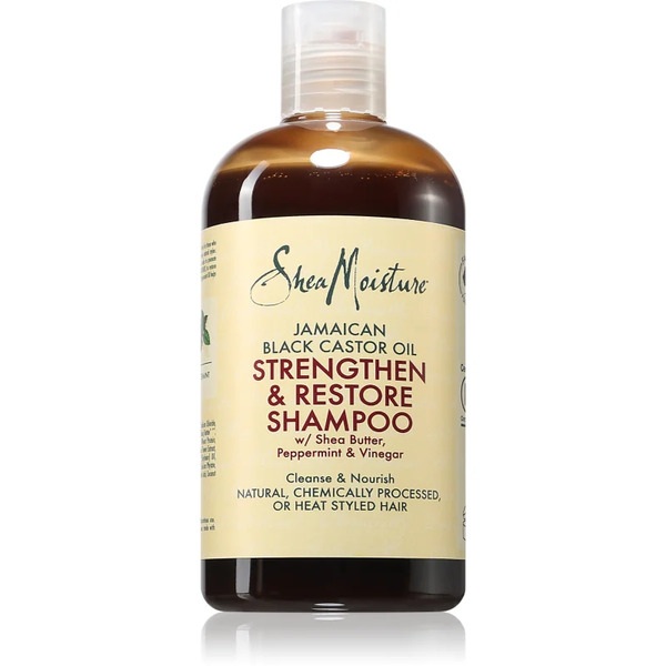  Shea Moisture Jamaican Black Castor Oil Strengthen & Restore Szampon Oczyszczający Do Włosów Zniszczonych I Farbowanych 384 Ml 