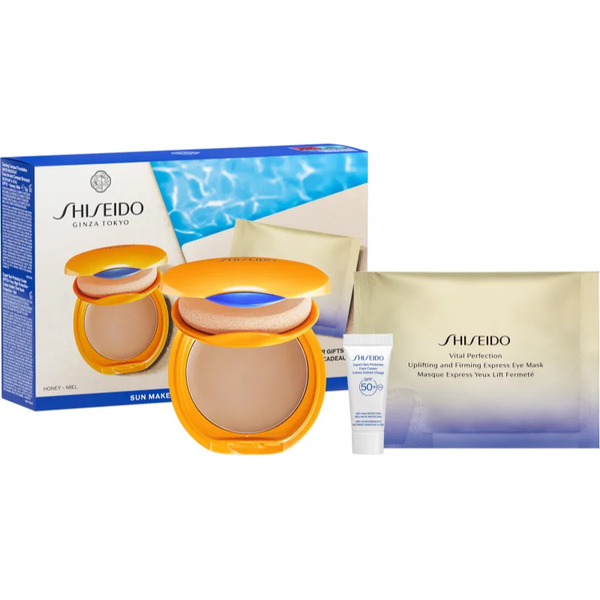 Shiseido Expert Sun Protector Tanning Compact Foundation Spf10 Zestaw Upominkowy Dla Kobiet Odcień Honey 