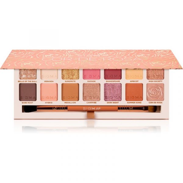  Sigma Beauty Cor-de-rosa Eyeshadow Palette Paleta Cieni Do Powiek Z Pędzelkiem 16.24 G 