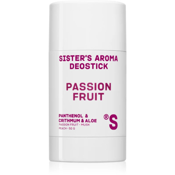 Sister's Aroma Passion Fruit Deostick Dezodorant W Sztyfcie Przeciw Nieprzyjemnym Zapachom I Poceniu 50 G 