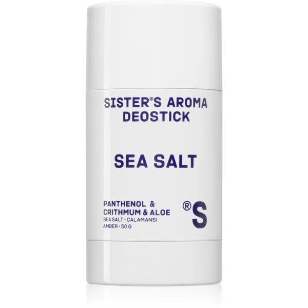  Sister's Aroma Sea Salt Deostick Dezodorant W Sztyfcie Przeciw Nieprzyjemnym Zapachom I Poceniu 50 G 