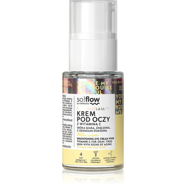  So!flow Brightening Eye Cream With Vitamin C Detoksykujący I Rozświetlający Krem Pod Oczy Z Witaminą C 15 Ml 