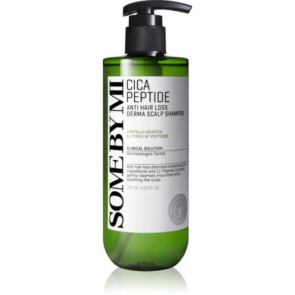  Some By Mi Cica Peptide Derma Scalp Shampoo Szampon Wzmacniający Przeciw Wypadaniu Włosów O Działaniu Uspokajającym 285 Ml 
