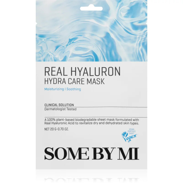  Some By Mi Clinical Solution Hyaluron Hydra Care Mask Maska Nawilżająca W Płacie O Działaniu Uspokajającym 20 G 