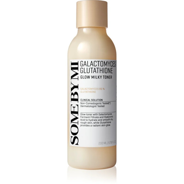  Some By Mi Galactomyces Glutathione Glow Milky Toner łagodzący Tonik Nawilżający Z Efektem Rozświetlającym 200 Ml 