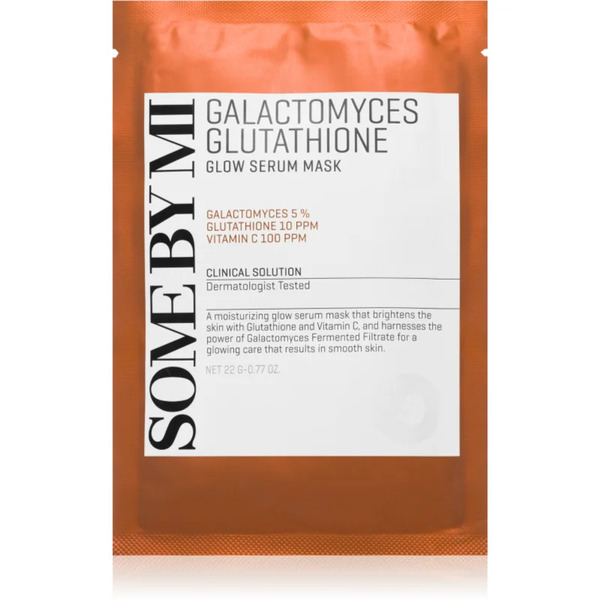  Some By Mi Galactomyces Glutathione Glow Serum Mask Maska Rozświetlająca W Płacie Do Cery Wrażliwej I Suchej 22 G 