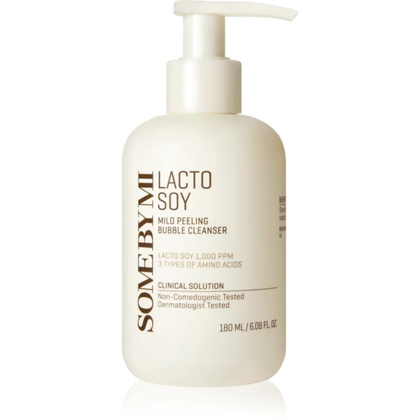  Some By Mi Lacto Soy Mild Bubble Peeling Cleanser Delikatny Peeling Oczyszczający Dla Cery Wrażliwej 180 Ml 