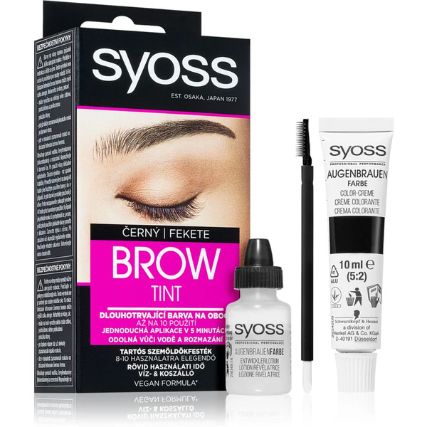  Syoss Brow Tint Farbka Do Brwi Odcień Black 10 Ml 